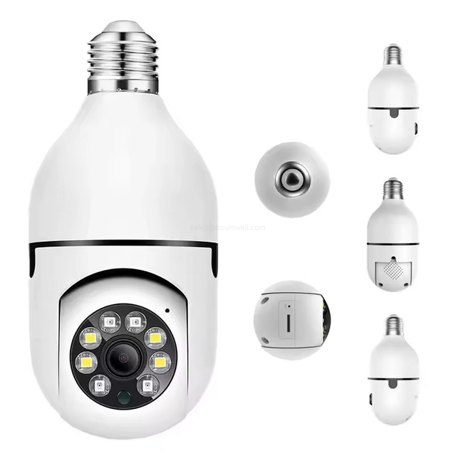 motion detection light bulb camera