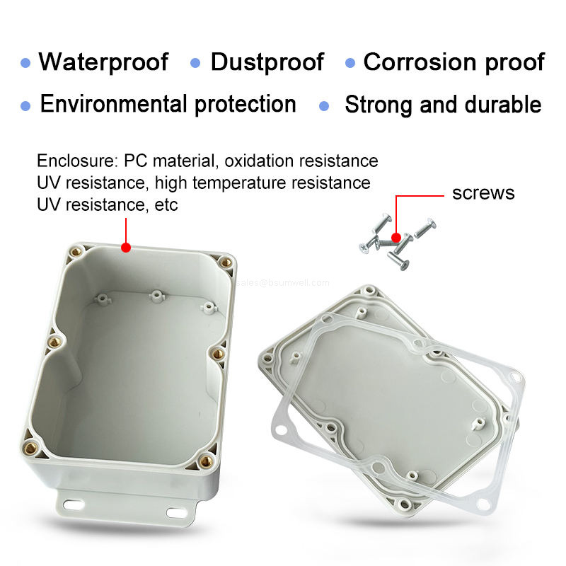 Various Sizes Waterproof IP68 ABS Plastic Junction Box Explosion Proof Underground Electrical Cable Seal Enclosure