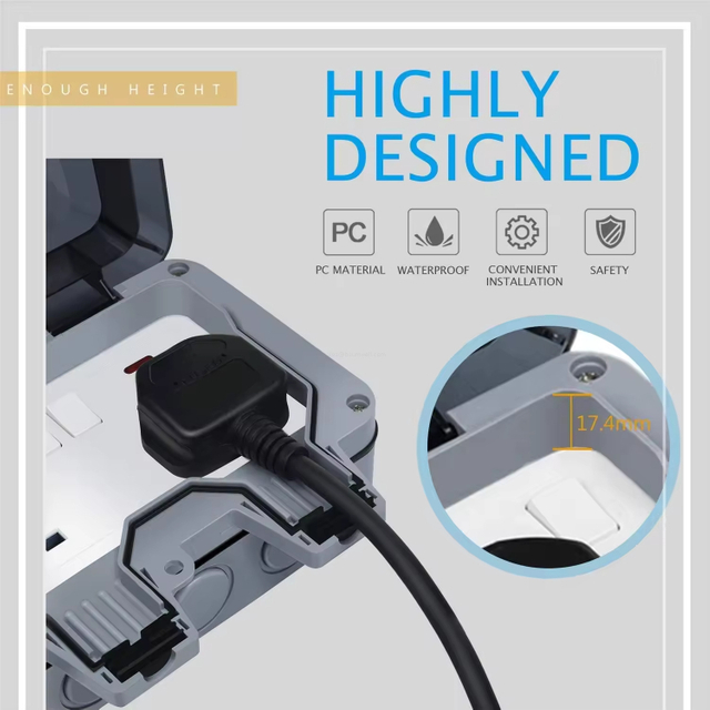 multi outlet outdoor socket