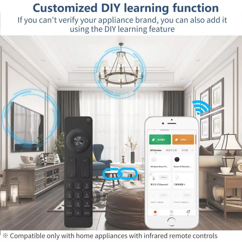 Customized DlY learning function. If you can't verify your appliance brand, you can also add it using the DlY learning feature