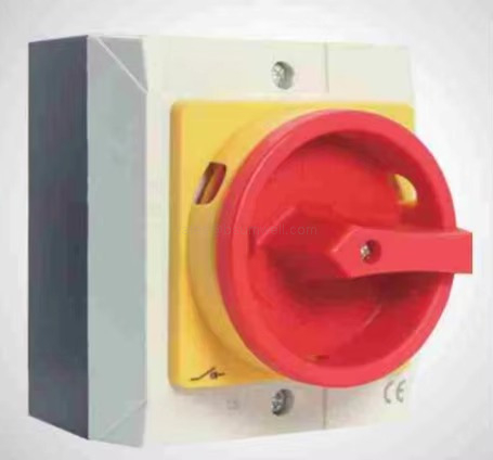 32A IP65 Weatherproof Rotary Isolator Switch 3 Phase Main Disconnect Load Break Suitable for HVAC Outdoor Units and Industrial Equipment