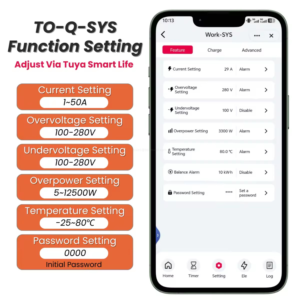 10-Language Overload Protection WiFi Meter Breaker