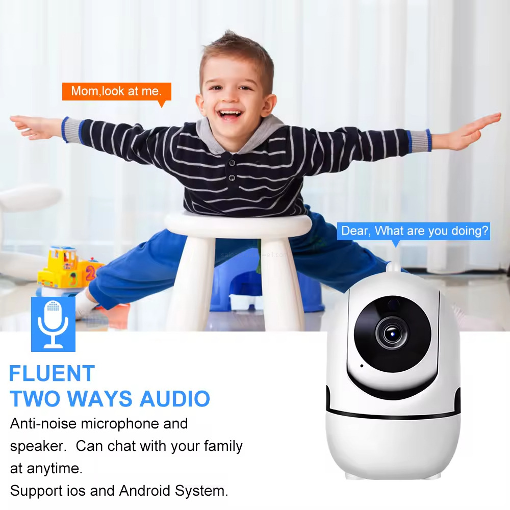 Two way audio indoor security cam