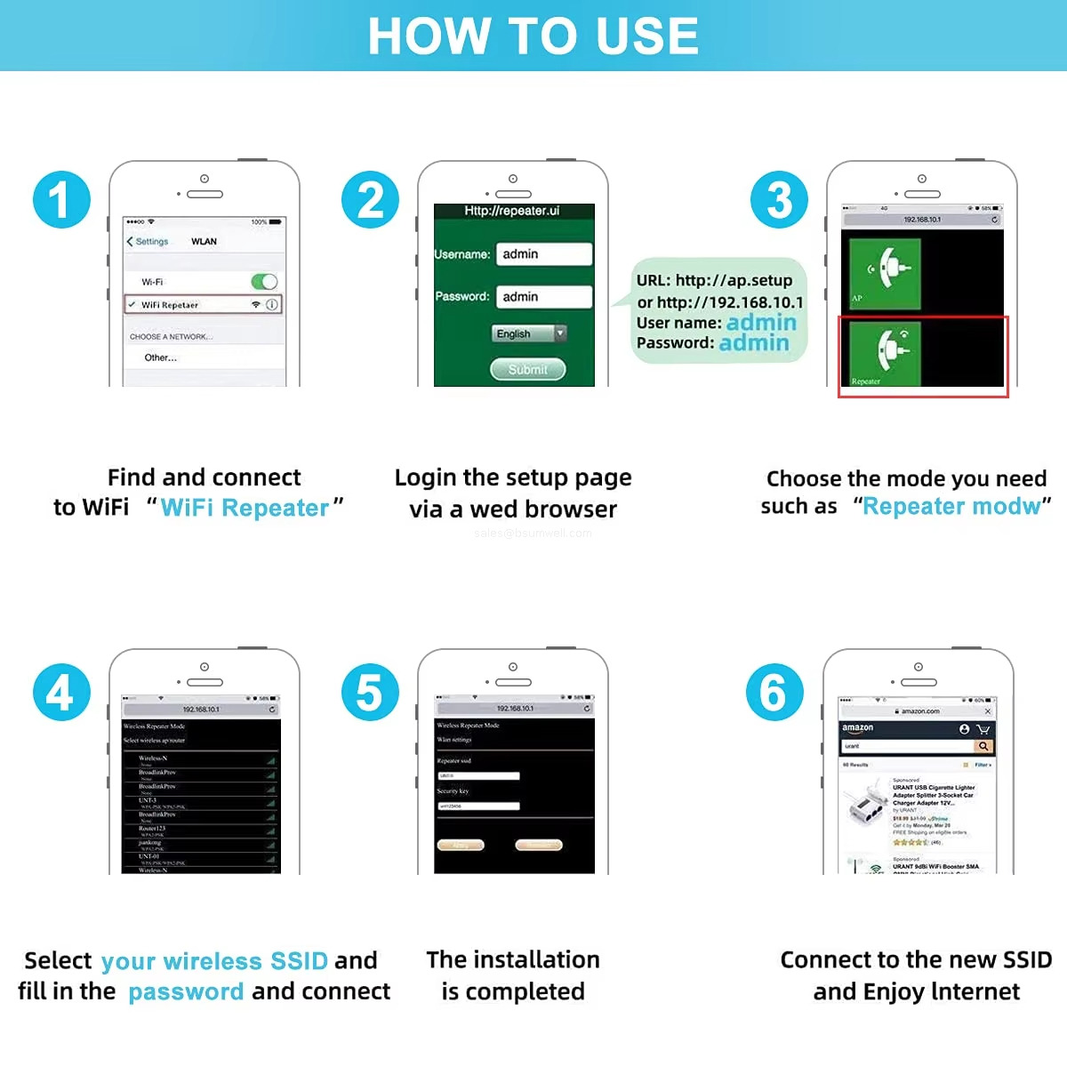 WPS easy install WiFi booster