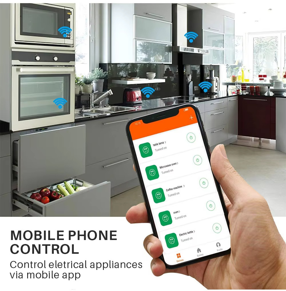 MOBILE PHONECONTROL Controleletrical appliancesvia mobile app