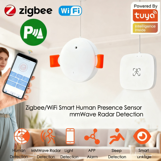 WiFi Zigbee illuminance-linked sensor