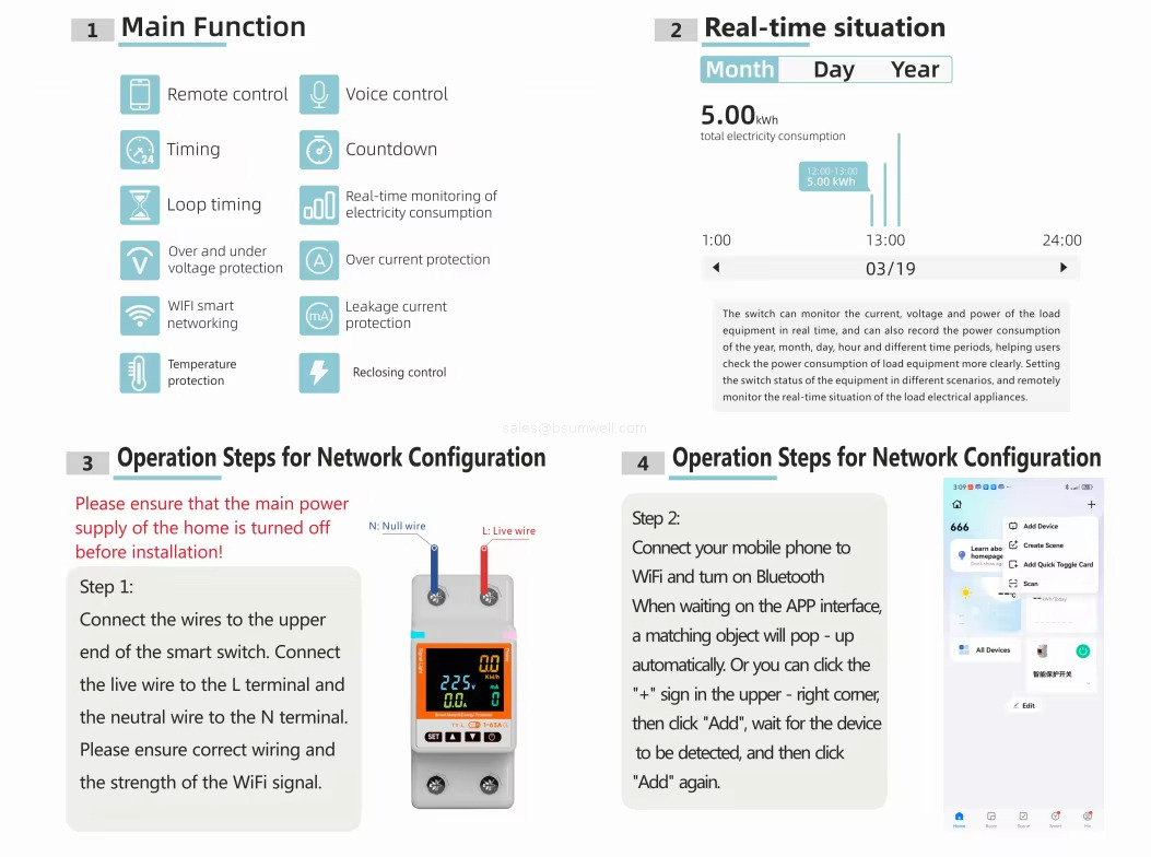 Timer Voltage Protector Electricity Meter Metering
