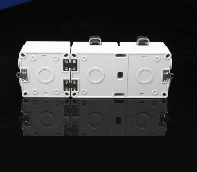 waterproof double gang socket with switch