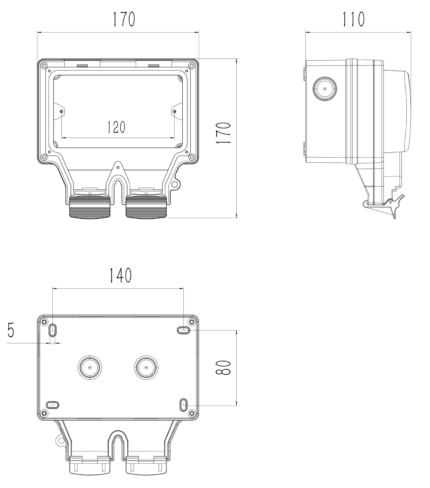 Indoor Outdoor Waterproof Socket