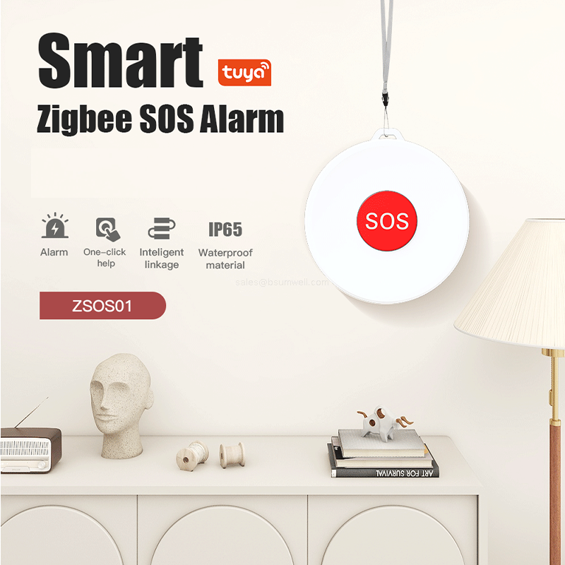 Zigbee Tuya SOS Alarm Wireless Emergency Alert Device
