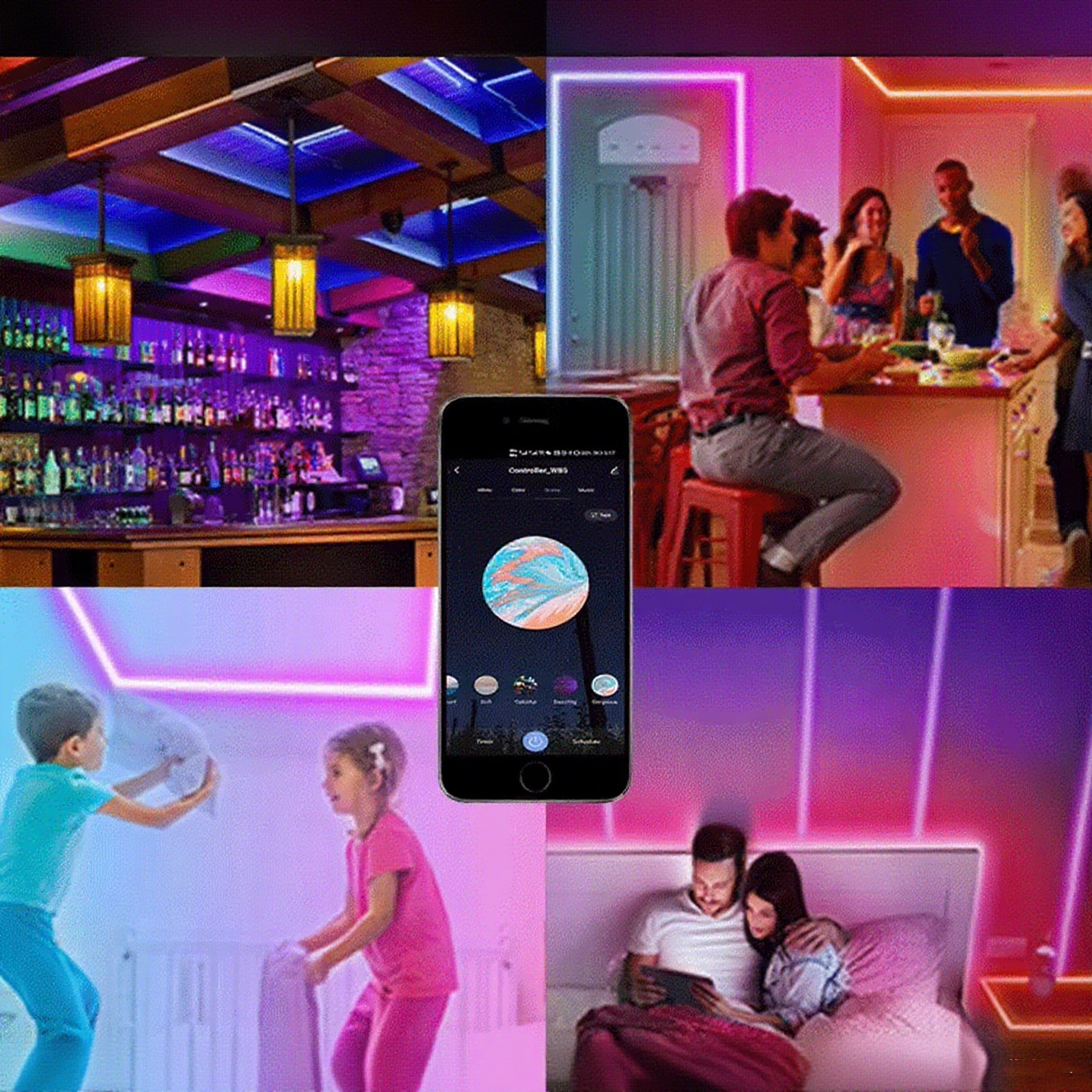Color saturation control Support scene customization