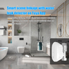 Smart scene linkage with water leak detector on Tuya App