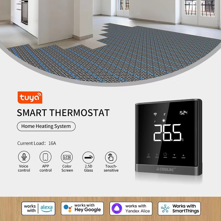 SMART THERMOSTAT Home Heating System Current Load: 16A