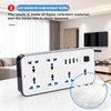 uk smart plug adapter with child protection