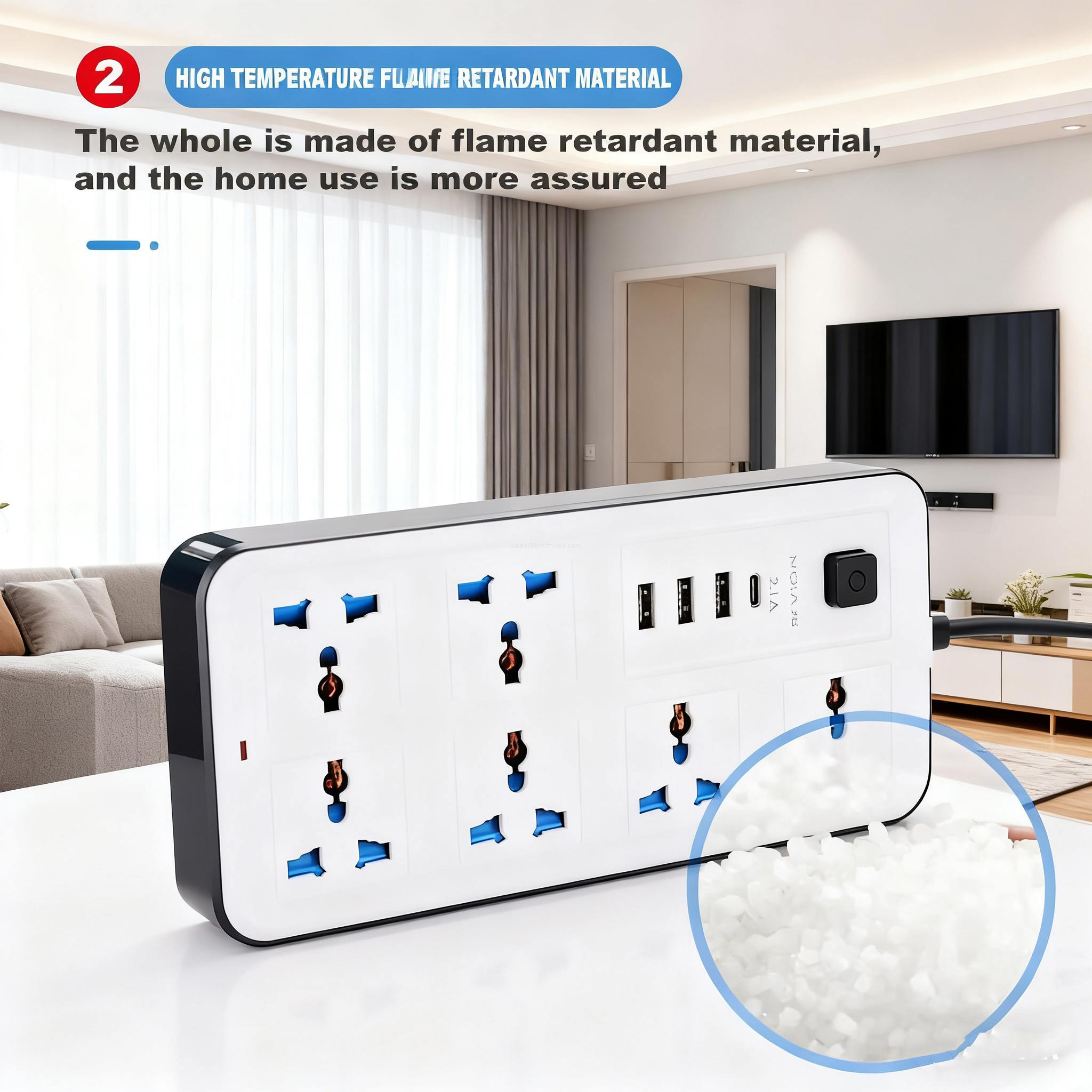 uk smart plug adapter with child protection