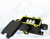 IP68 Waterproof Junction Box Outdoor 3 Way T Type PA66 Nylon Electrical Cable Connector Sleeve External Splice Enclosure