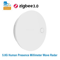 5.8GHz Millimeter Wave Radar Human Presence Sensor with OLED Screen Side Mounted Indoor Occupancy Safety Monitor
