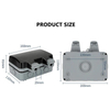 IP66 Waterproof Outdoor Wall Socket Universal Plug Dual USB Ports Weatherproof Electrical Receptacle Box