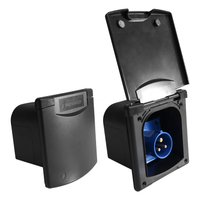 IP44 Waterproof Caravan Power Socket 16A 250V CEE Panel Mount Electrical Receptacle With Magnetic Cover