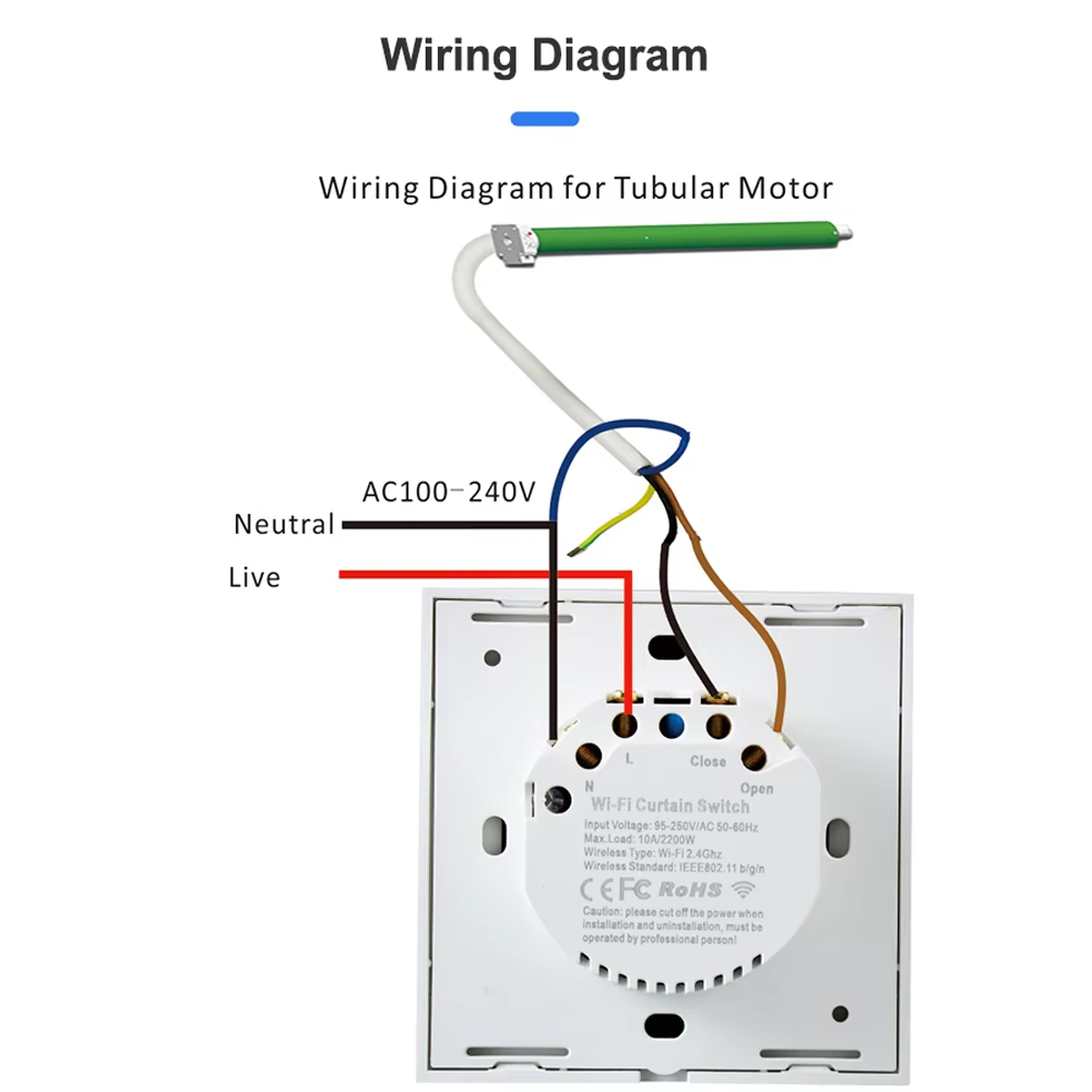 Wiring Diagram Wiring Diagram for Tubular Motor