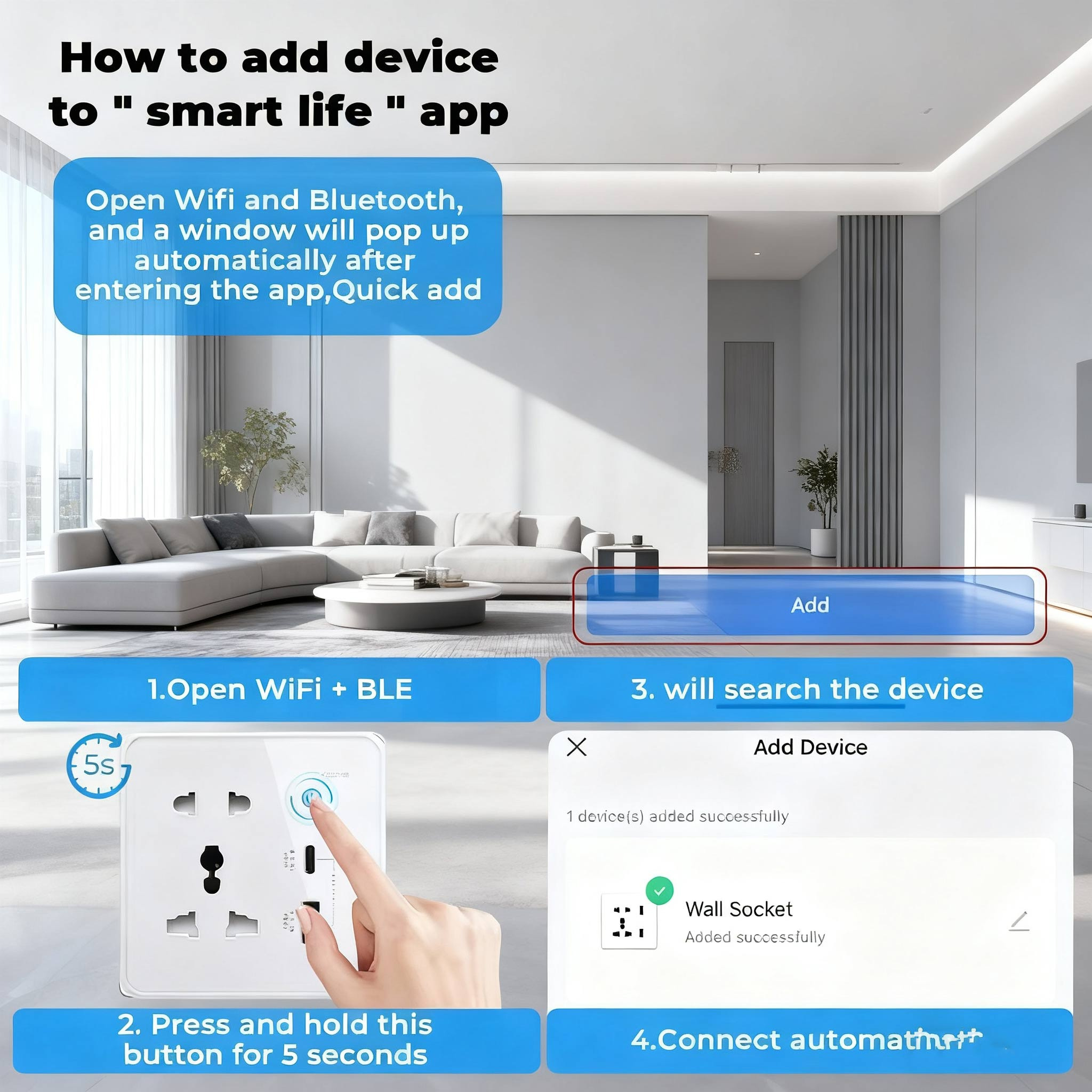 fast Charging european adapter plug