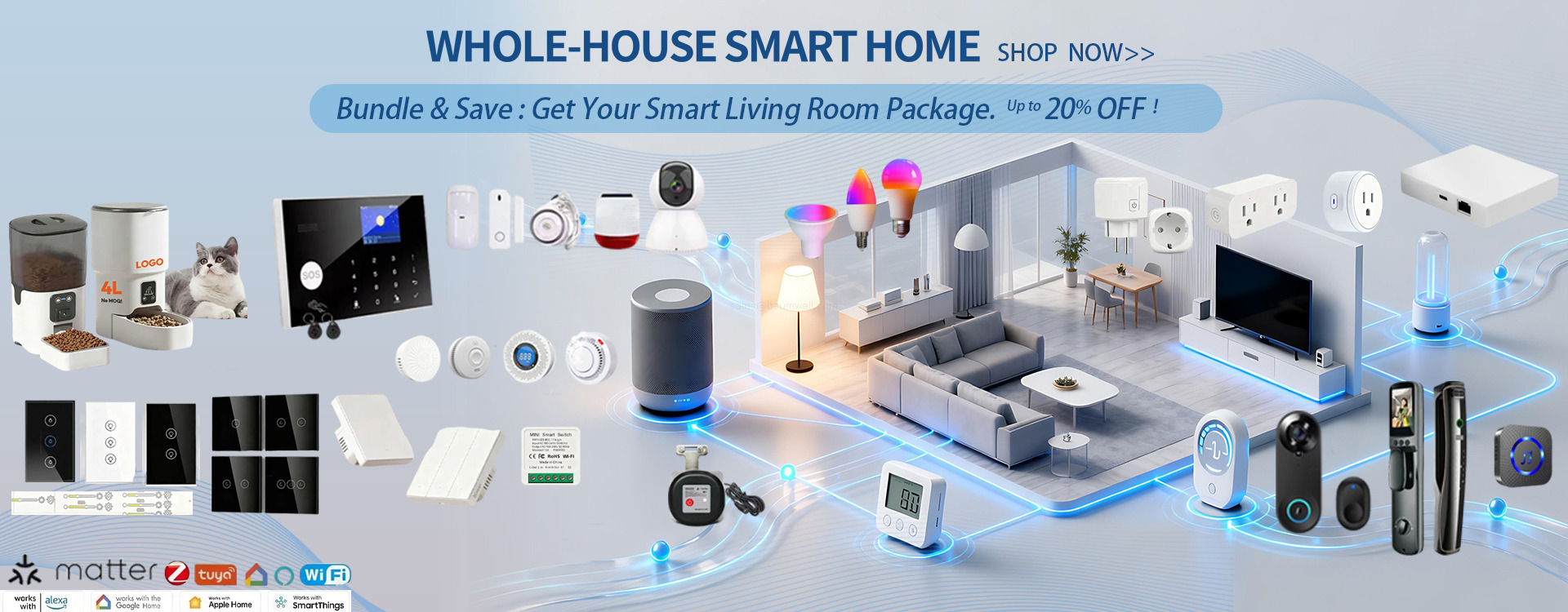 4 One Tap Dims Lights, Lowers Curtains, Powers Up Your System