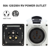 Industrial high power outlet enclosure