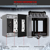 2 Gang Weatherproof Outdoor Outlet Cover Extra Duty In Use Receptacle Protector Dual Decorator GFCI Electrical Box Enclosure Transparent Shield