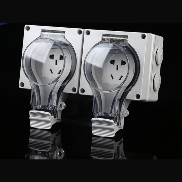 Bsumwell 2-gang 5-hole socket