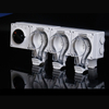 INMETRO listed 3-outlet unit​ Brazilian-style 3-port waterproof socket