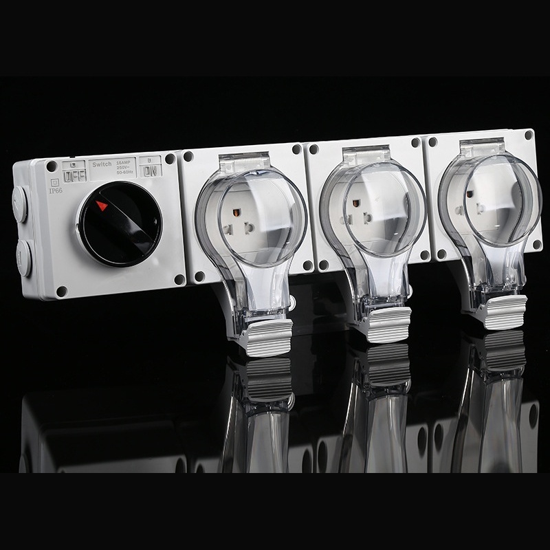 American-style 3-port electrical outlet 20A high-capacity industrial outlet