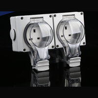 double gang British waterproof plug