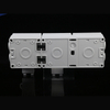 220V heavy-duty combo outlet​ Russian-style 2-gang switched socket