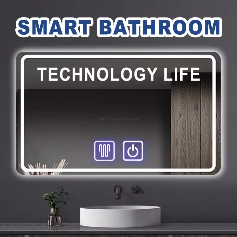  Smart Bathroom Led Light Mirror Touch Sensor Switch