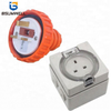 Australia Standard Single phase 56SO313 3 flat pin 250V 13A UK Electric waterproof industrial socket with CE Approval