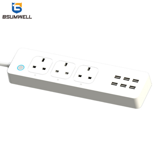 PS336 Smart socket (3 US type AC outputs+2 USB outputs) Work with Alexa