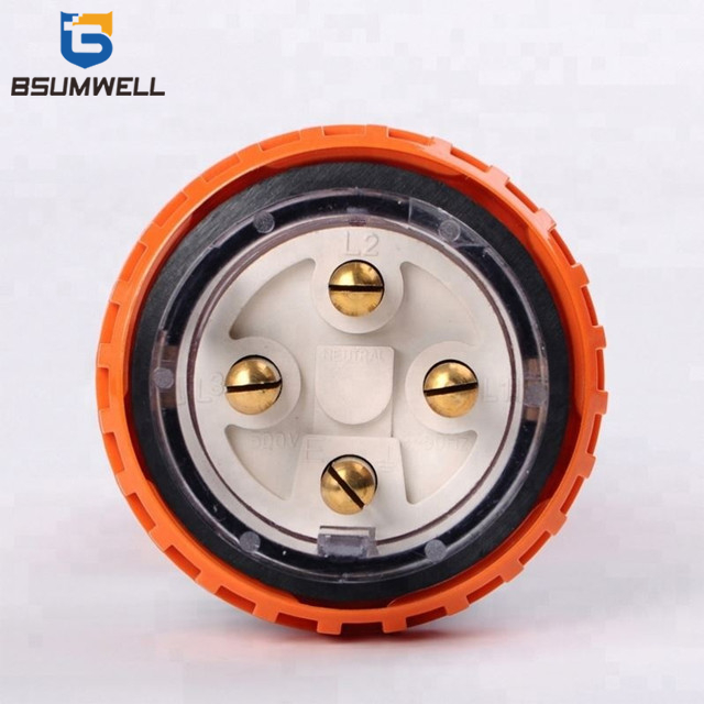  Australia Standard 56P410 three phase 250V/500V 4 round pin Waterproof straight industrial plug with CE Approval