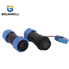  PS17D In-line nylon PA66 IP68 2Pin to 9Pin waterproof connector