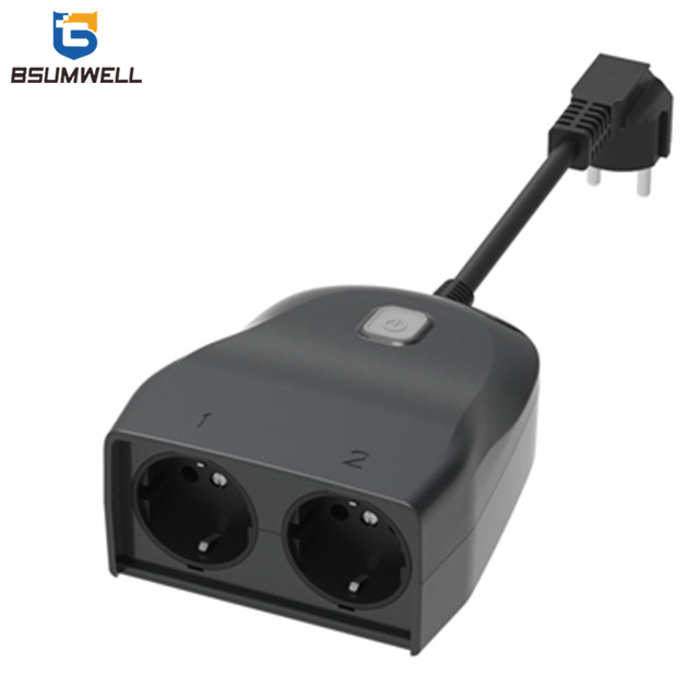 PS119 Wifi Waterproof Smart socket (2 EU type AC outputs, outdoor use) Work with Alexa