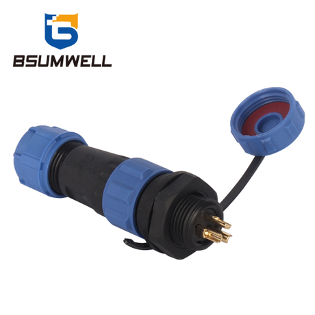 PS13H Rear Mount Series 2pin To 9pin IP68 PA66 Waterproof Connector