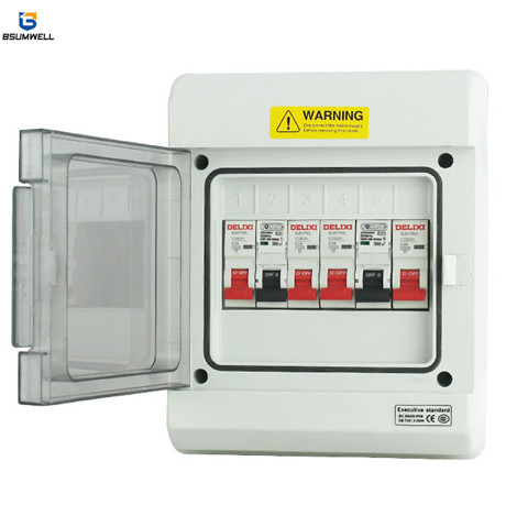 PS-GDB-6ways Waterproof Plastic 6 Way Power Circuit Breaker Distribution Box 