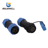  PS17D In-line nylon PA66 IP68 2Pin to 9Pin waterproof connector