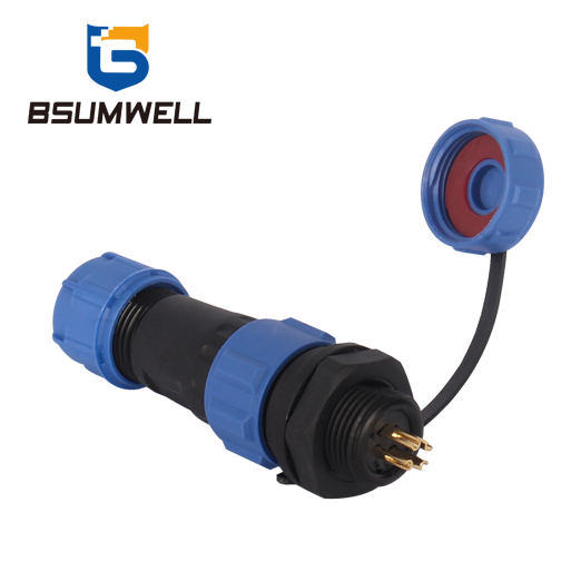 PS13H Rear Mount Series 2pin To 9pin IP68 PA66 Waterproof Connector