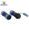  PS17D In-line nylon PA66 IP68 2Pin to 9Pin waterproof connector