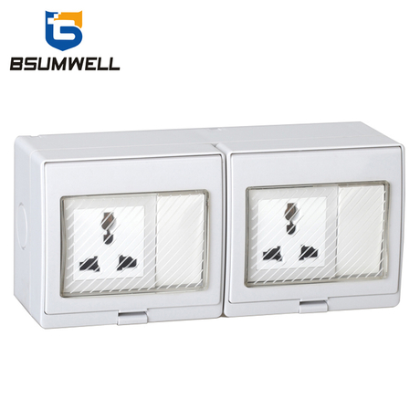 PS2-2US Multi-function Type 10A IP55 Waterproof 2Gang 2Way Switch 2Gang ...